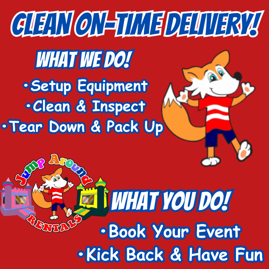Delivery Area - Jump Around Rentals