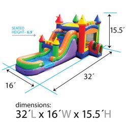 MEGA! Rainbow II Bounce & Slide Combo